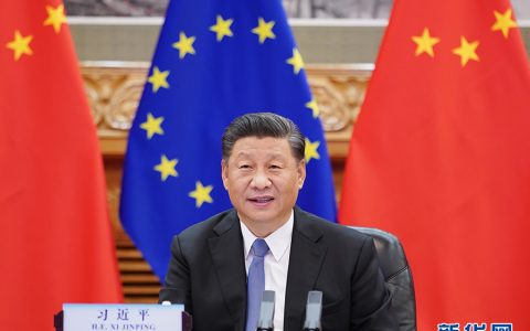 习近平会见欧洲理事会主席米歇尔和欧盟委员会主席冯德莱恩