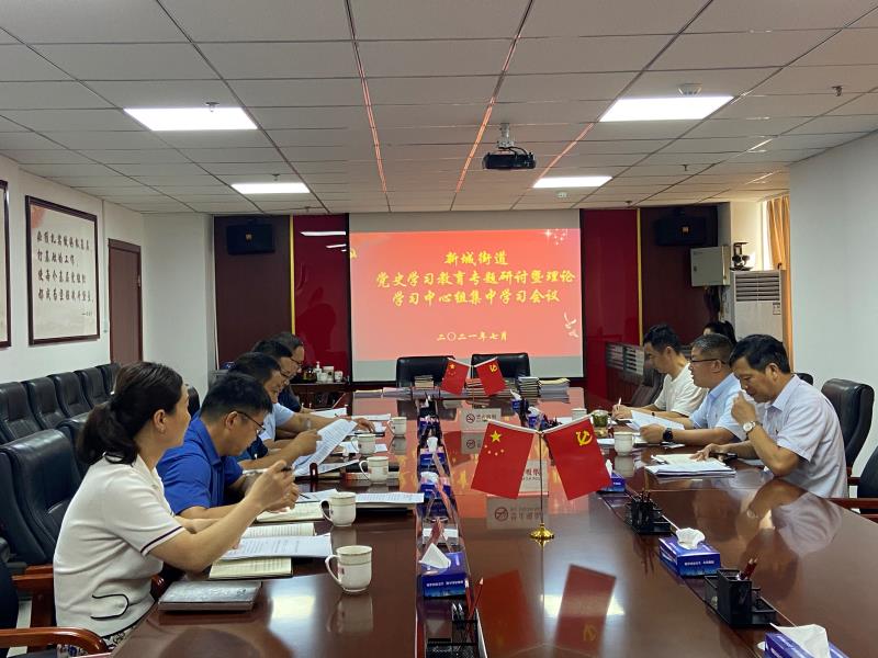 新城街道组织召开党史学习教育专题研讨暨中心组学习会