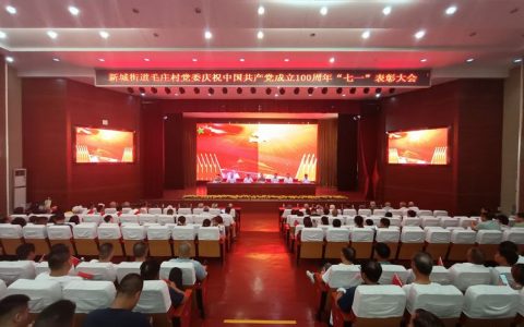 “放歌颂党恩，永远跟党走”惠济区新城街道毛庄村庆祝建党100周年表彰大会暨文艺汇演举行