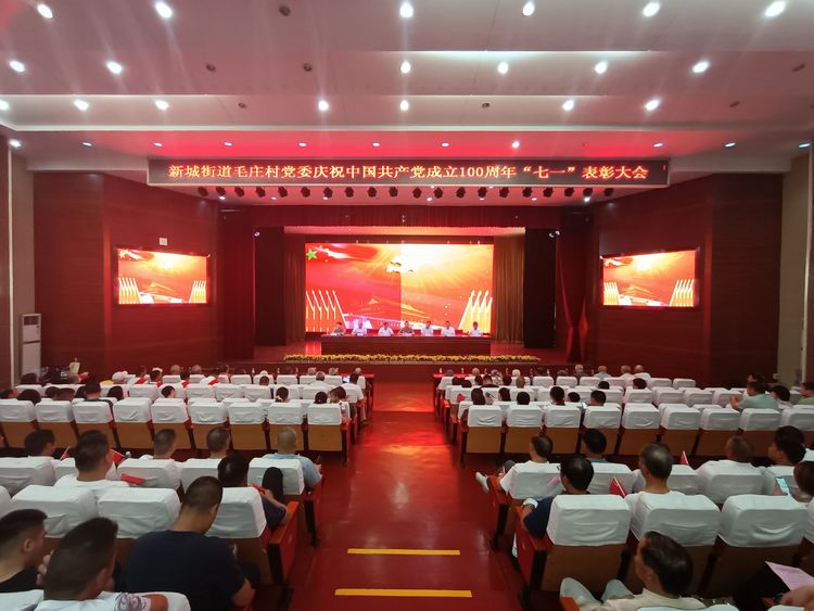 “放歌颂党恩，永远跟党走”惠济区新城街道毛庄村庆祝建党100周年表彰大会暨文艺汇演举行