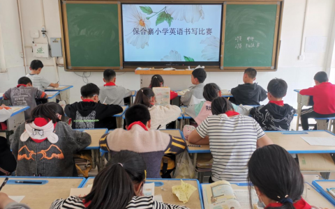 笔尖飞舞，“英”你精彩 ——保合寨小学“与书同行，迎着阳光一路向上”读书节活动