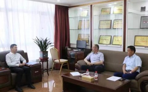 中欧协会郑州办事处主任钱红伟莅临河南省一建举行商务洽谈