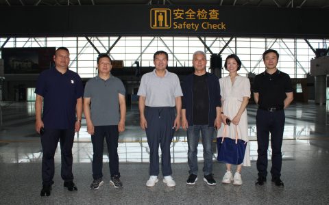 中欧协会领导到郑州航空港区T1航站楼调研