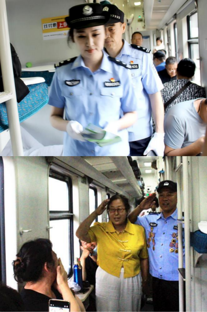 禁毒宣传进车厢，共筑无毒旅途防线